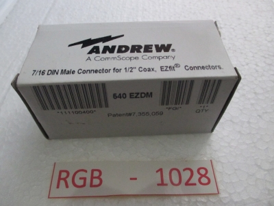 RGB - 1028 COMSCOPE 1/2" DIN MALE 540 EZDM